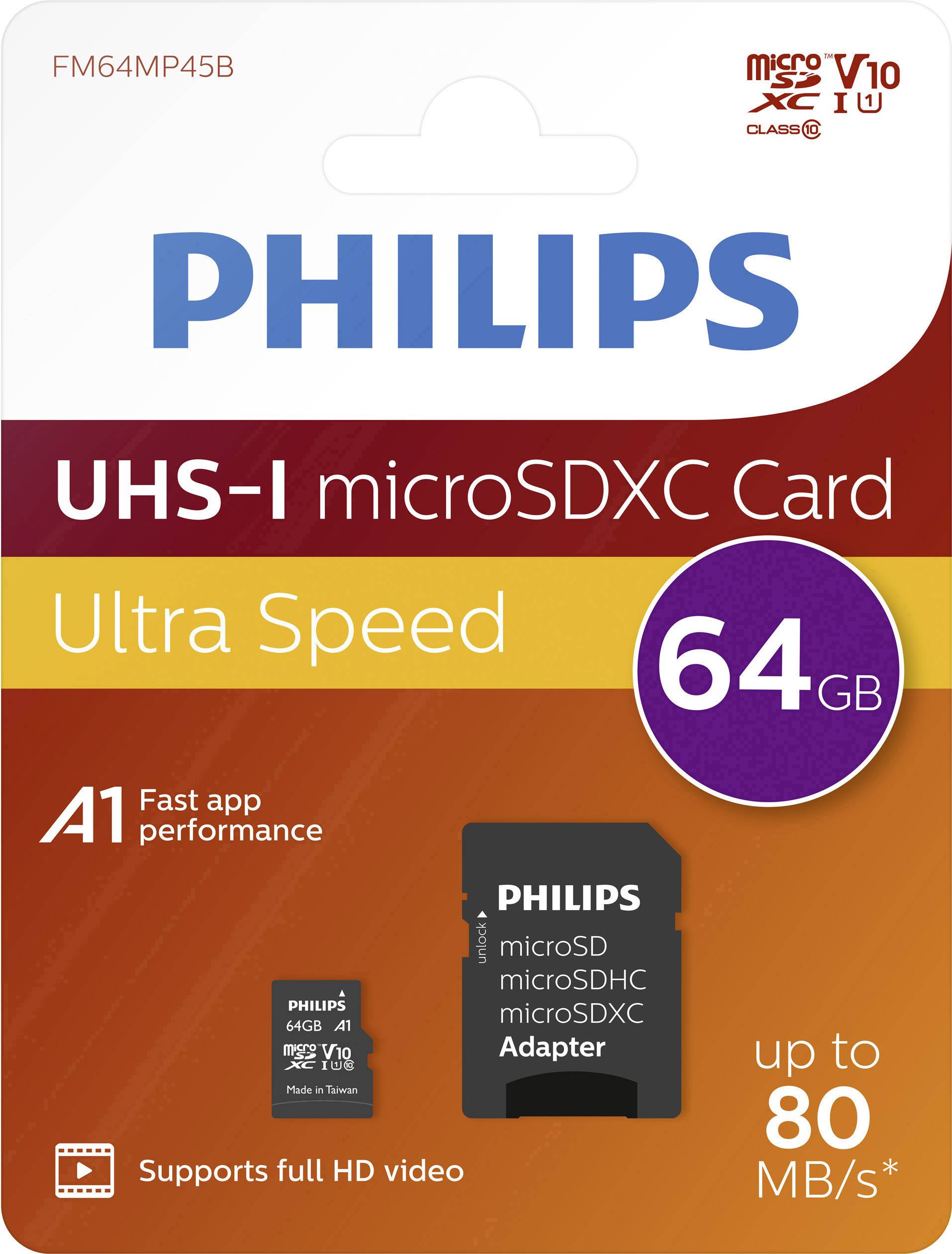 Philips-MicroSDXC-Card-64GB-Class-10-UHS-I-U1-with-Adapter-2